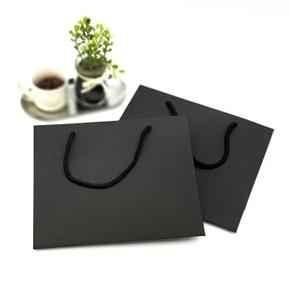 크라프트 가로 종이가방 블랙 M (S9397962)