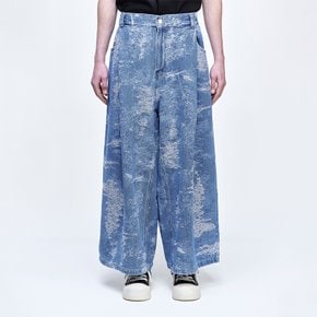 [파주점] 옴므 스트럭처 크롭 와이드 데님 SH2PT229IN