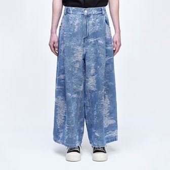 송지오 [파주점] 옴므 스트럭처 크롭 와이드 데님 SH2PT229IN