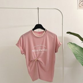 / 1 + 1 하맬 스판 레터링 반팔 티셔츠(3color)