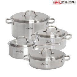 한일STS 스플릿 통5중 스텐레스 인덕션 냄비세트 4종