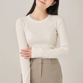 [데일리지] 골지 슬림핏 라운드넥 니트 (SPKWA12G32-T)