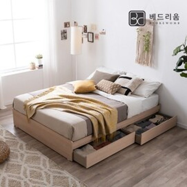 금성침대 베드리움 미니멀 수납침대(Q)-매트제외
