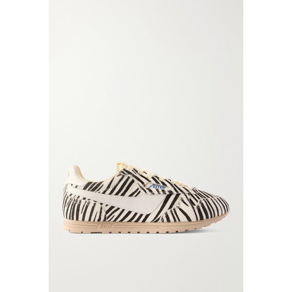 오트리 윈드스핀 제브라 프린트 소가죽 스니커즈 46376663162980763