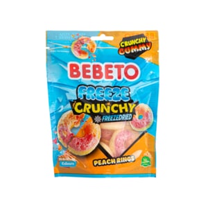 (G) BEBETO 크런치 동결건조 젤리 피치향 링 35g