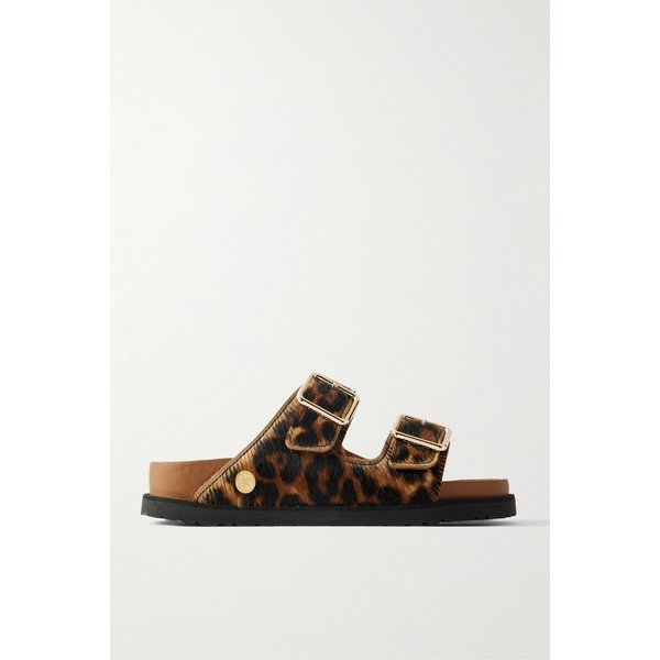 아리조나 레오파드 프린트 카프 헤어 샌들 46376663162988022