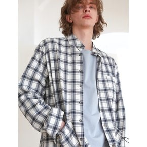 CHECK STRING POCKET SHIRTS JACKET GREY