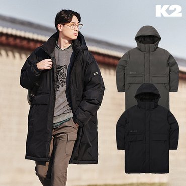 K2 [K2 역시즌] KMW23561 남성 씬에어 THINAIR  FORCE PARKA 롱 구스 다운