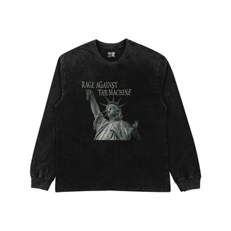 네이비팀 RAGE AGAINST THE MACHINE 피그먼트 다잉 롱 티셔츠