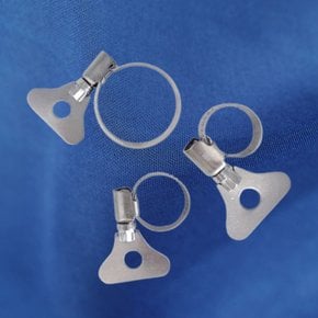 호스밴드 스텐 201 나비 클램프 수도꼭지 호스고정 연결 소 10-16mm 중 13-19mm 대 18-32mm