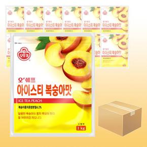 오뚜기 오쉐프 아이스티 복숭아맛 1kg x 12개입 자판기용 (S13468676)