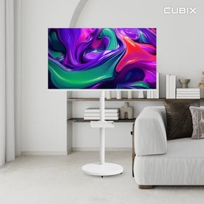 무빙큐빅스 화이트에디션 32인치 FHD QLED 삼탠바이미 퍼스트 셋트 이동식 스마트TV 삼텐바이미
