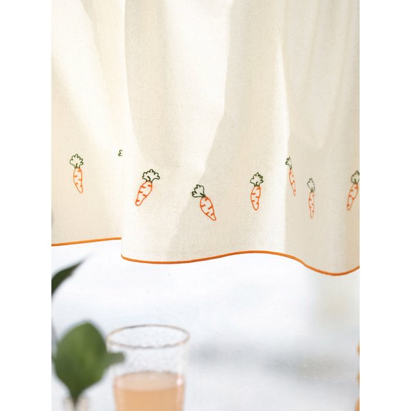 당근 자수 바란스커튼