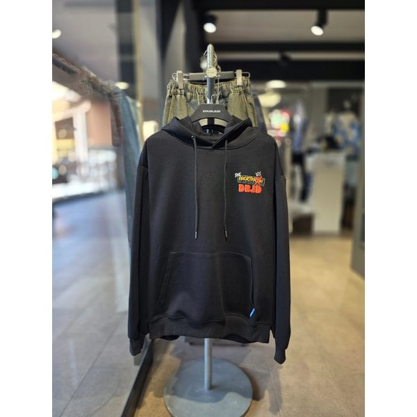 [시흥점] 남여공용 크랙 오버드로우 세미오버핏 후드(블랙)/JGZZ30915BK