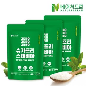 설탕대체 슈가프리 스테비아 400g 3팩 / 에리스리톨