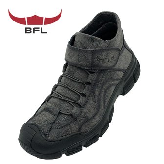 BFL BFL865 그레이 남성 캐주얼 로퍼 하이탑 벨크로 신발
