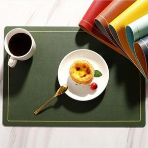 가죽 식탁매트 테이블매트 방수 식탁깔개 받침대 패드