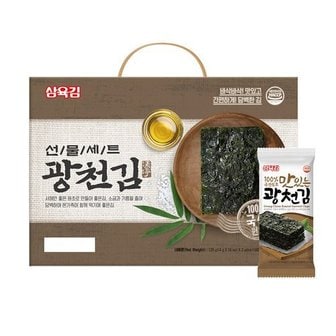 삼육수산 [9/6(금)순차출고][삼육수산] 광천김 4호 선물세트 (4g X 32봉)