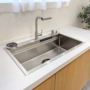 25년 예작 레인도트 엠보 와이드 올인원 멀티 사각싱크볼 수전 국내산 배수구 1010cm