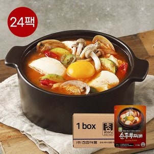 진한식품 참스토리 순두부찌개 소스 250g x 24개1box 얼큰 해물 양념