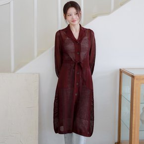 [최초가 99,000원][르포엠]델피아 린넨 블렌드 가디건 드레스