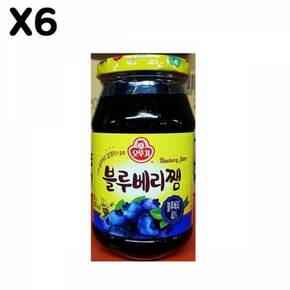 잼 과일잼 FK 오뚜기 블루베리잼 X6 500g X6-