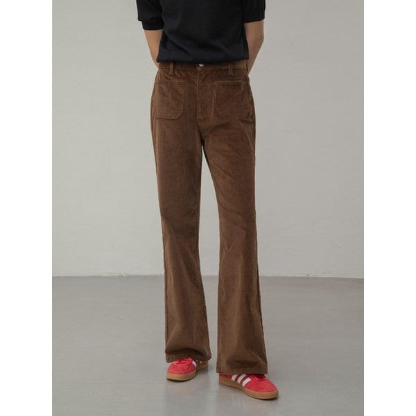 SIPT7131 에센셜 부츠컷 코듀로이 팬츠_Brown