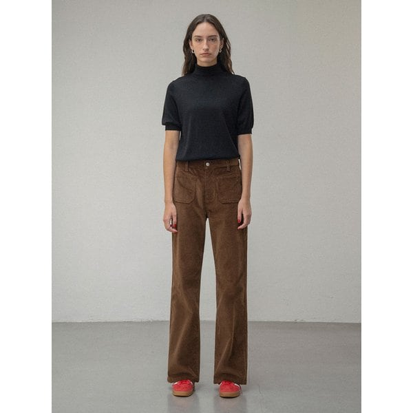 SIPT7131 에센셜 부츠컷 코듀로이 팬츠_Brown