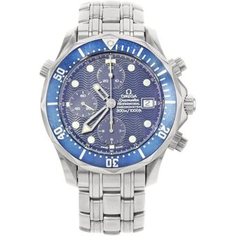  미국 트리플에잇 헬멧 Omega Mens 2599.80.00 Seamaster 300M Chrono Diver 워치 1677914