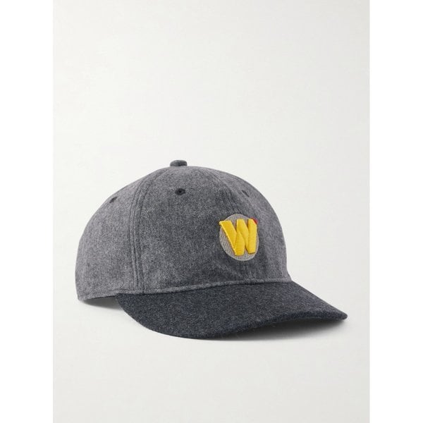 로고 자수 울 블렌드 플란넬 베이스볼 캡 46376663162924376