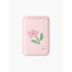 바람꽃 라이트핑크 맥세이프 카드지갑