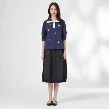 기비 벌룬 프릴 밑단 스커트 GY25A1FRK5799