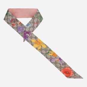 [시흥점] 6S 609317 3G001 9772 GG 플로라 프린트 실크 스카프