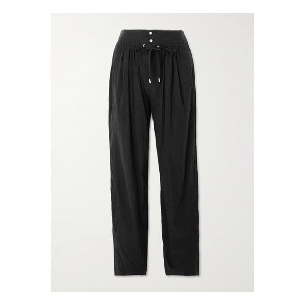 글린 플리츠 텐셀™ 리오셀 혼방 테이퍼드 팬츠 블랙 1647597357878924