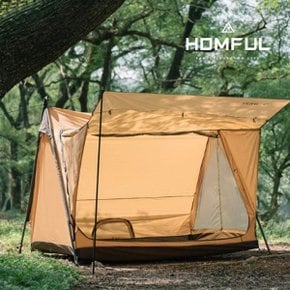 HOMFUL 캠핑 텐트 3인 텔리텐트 비바돔 오크돔 스프링바텐트 장박 에이형