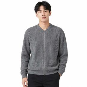 [리미드] 남성 니트 집업 미니멀 출근 가디건 9MI-CA-Q008