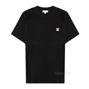 24SS 여성 LW00105KJ0008 P199 폭스 헤드 반팔 티셔츠 블랙