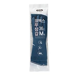 국산 라텍스 고무장갑 중 (네이비)[31903418]