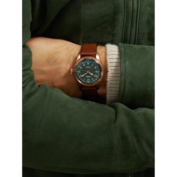 빅 크라운 포인터 데이트 오토매틱 40mm 가죽 시계 1171056