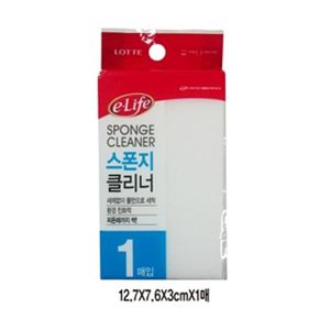 1이라이프스펀지클리너 127x76x30/청소솔 세척솔 청소포 먼지떨이