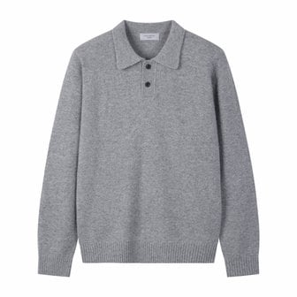 커스텀멜로우 [Outlet] Grey Airwool Collar Sweater_C9WAW24811GYX