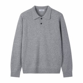 [Outlet] Grey Airwool Collar Sweater_C9WAW24811GYX