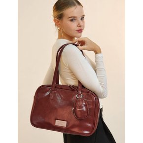 [단독]304 leather pouch shoulder bag _ Red Brown