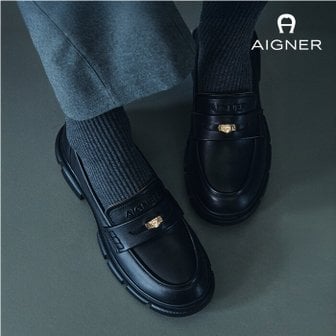 아이그너 양가죽 청키 페니로퍼