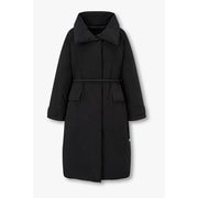 벨티드 하이넥 롱 다운 점퍼 7115417Y04199