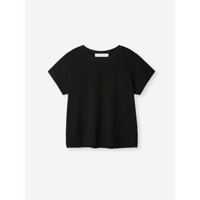 basic crop t-shirt_black