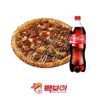 빽보이피자 [불고기반반]열탄불고기 피자½L+필리치즈불고기 피자½L+콜라1.25L