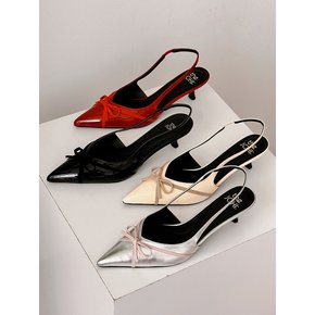 Pin Cross-Ribbon Slingback_4 Colors