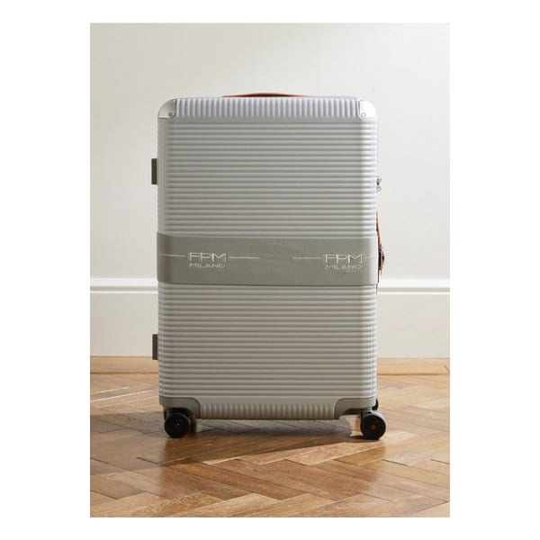 뱅크 지퍼 디럭스 가죽 트리밍 폴리카보네이트 스피너 수트케이스 76cm 1647597352287705