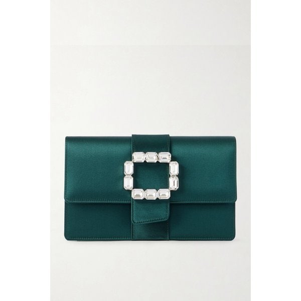 메이캡조 크리스탈 장식 새틴 클러치 46376663162935260